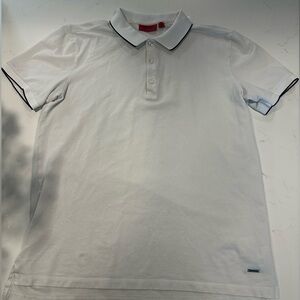Hugo Boss White Slim Fit Polo